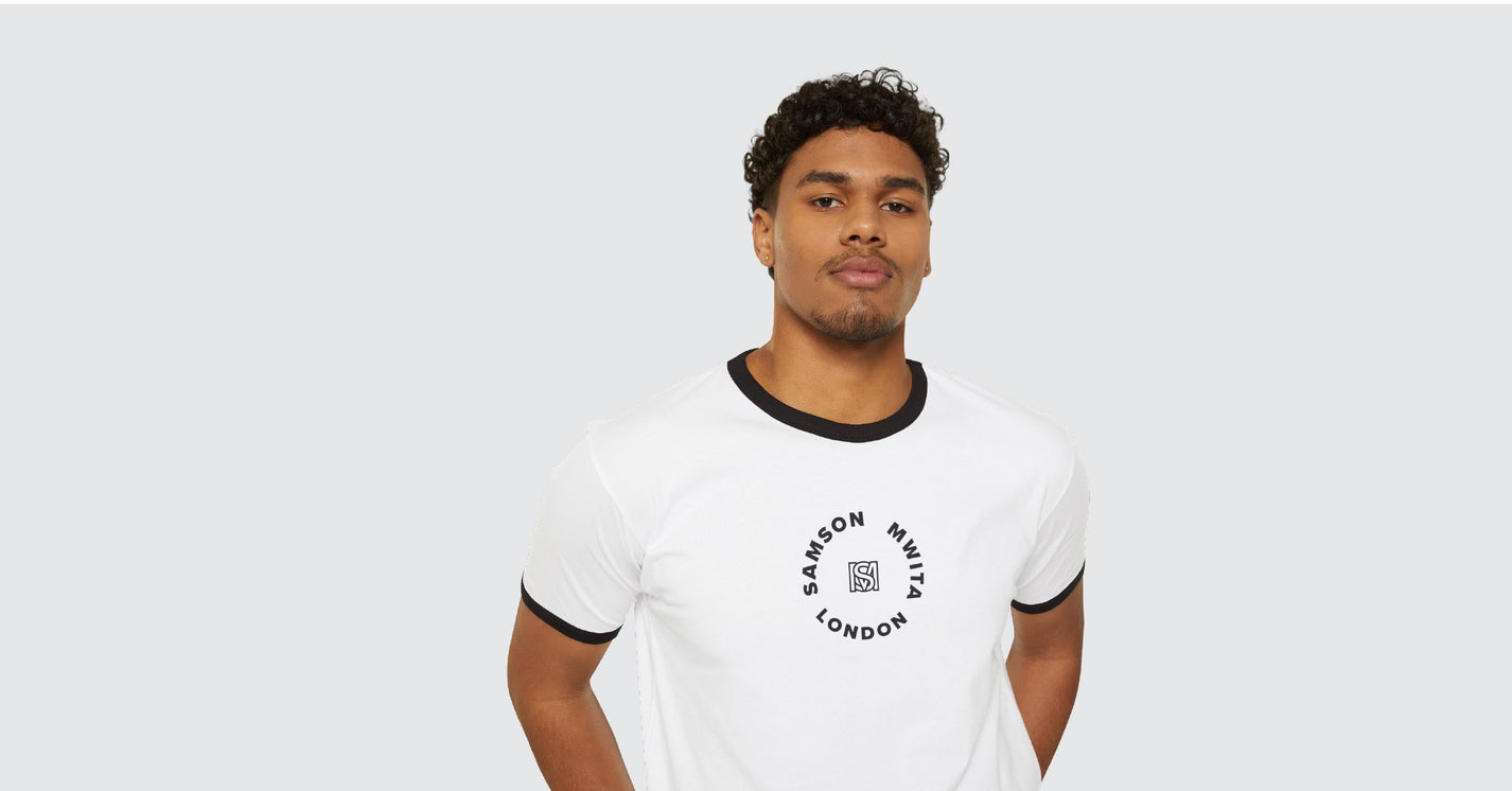 Model wearing SM London