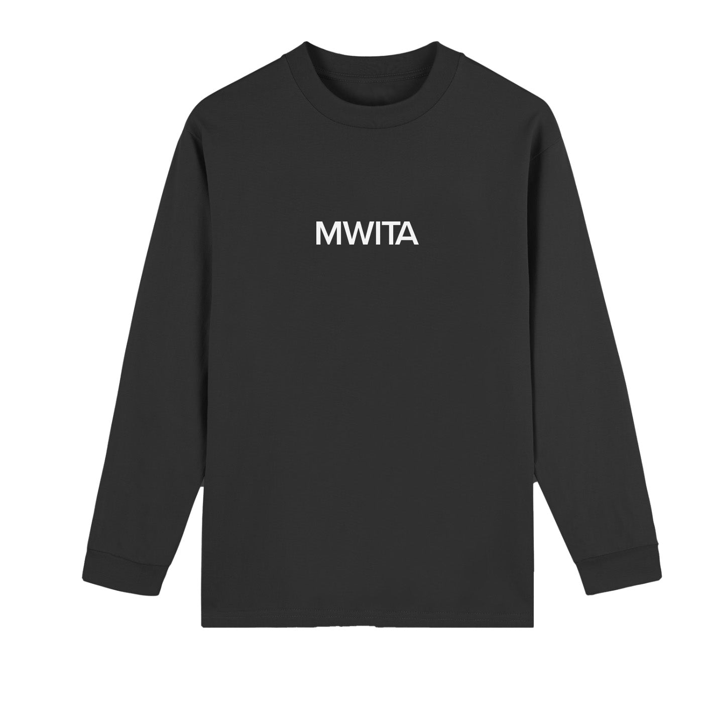 SM Logo Long Sleeve T-shirt black front