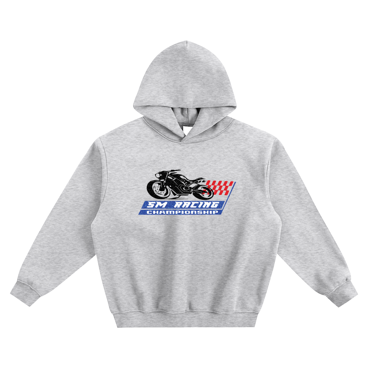 SM Grand Prix Hoodie grey front