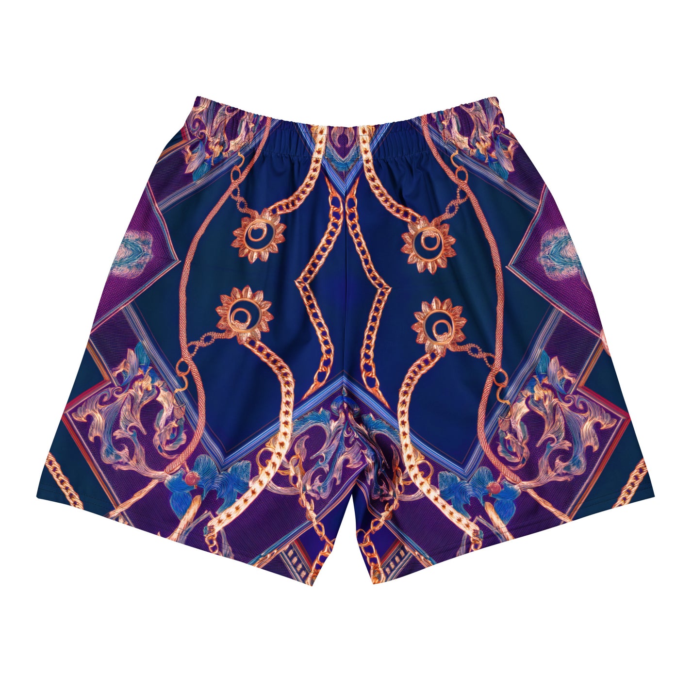 SM Gilded Waves Shorts violet back