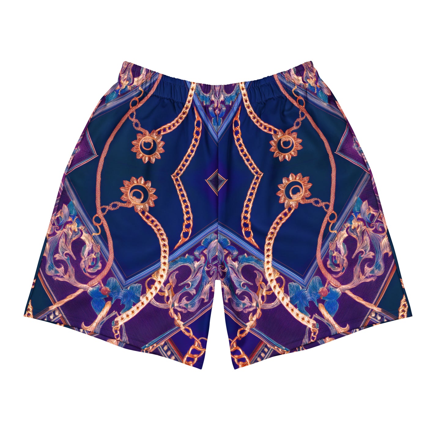 SM Gilded Waves Shorts violet front