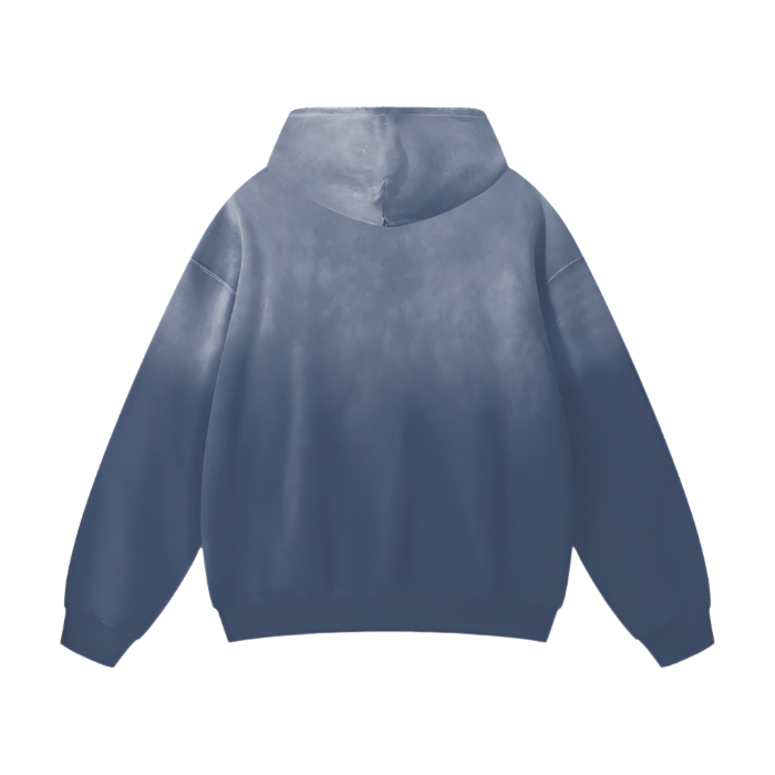 SM Monkey Wash Hoodie chambray back