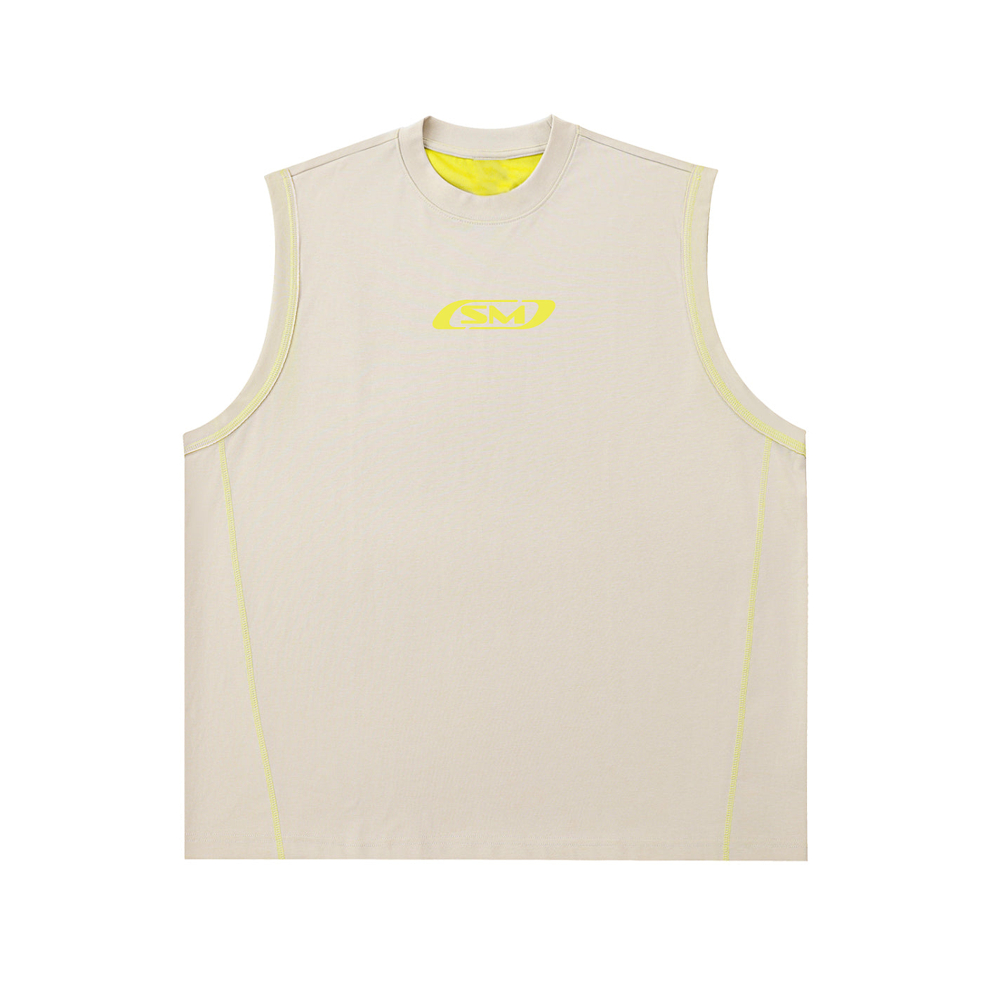 SM Motion Tank Top beige front