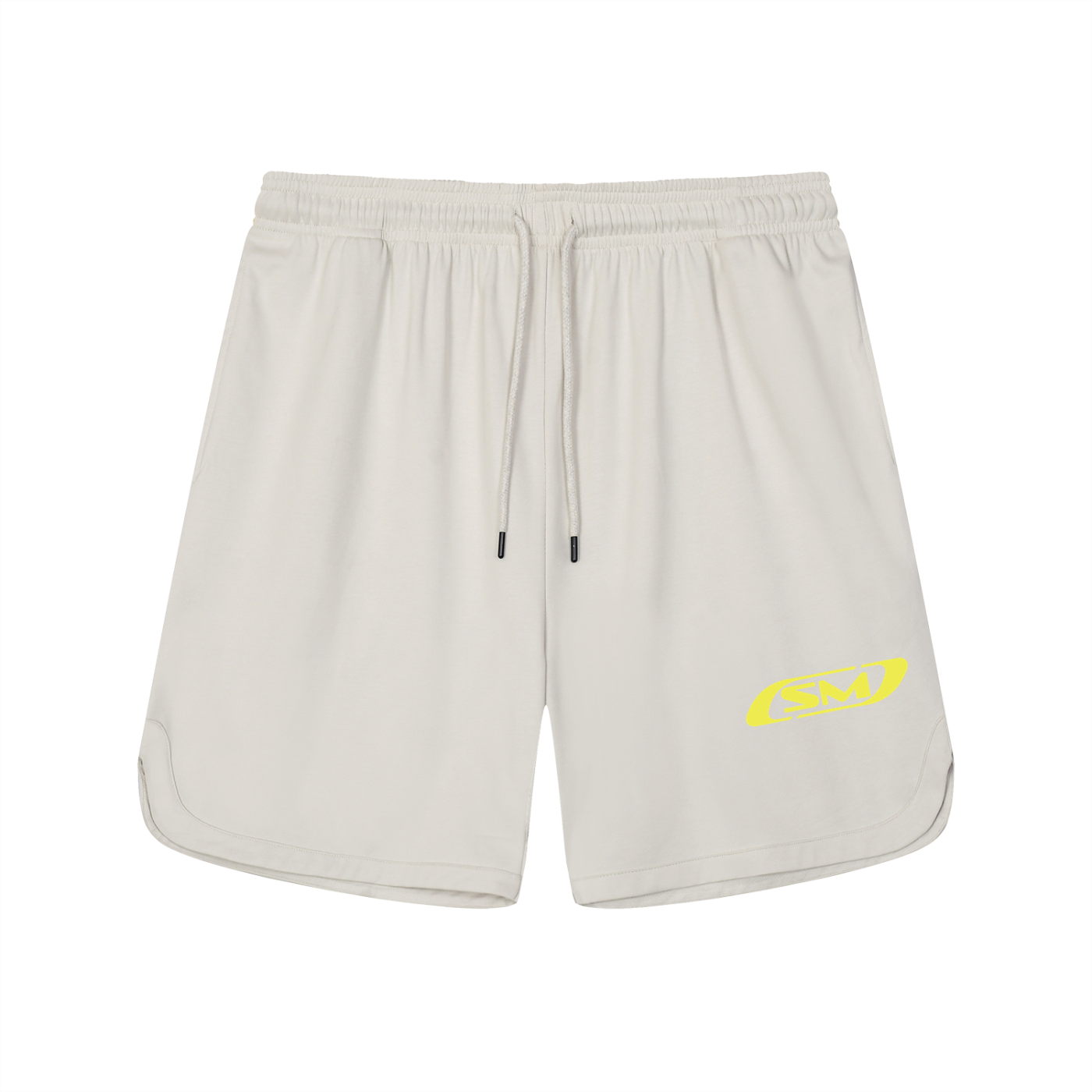 SM Motion Oversized Court Shorts beige front
