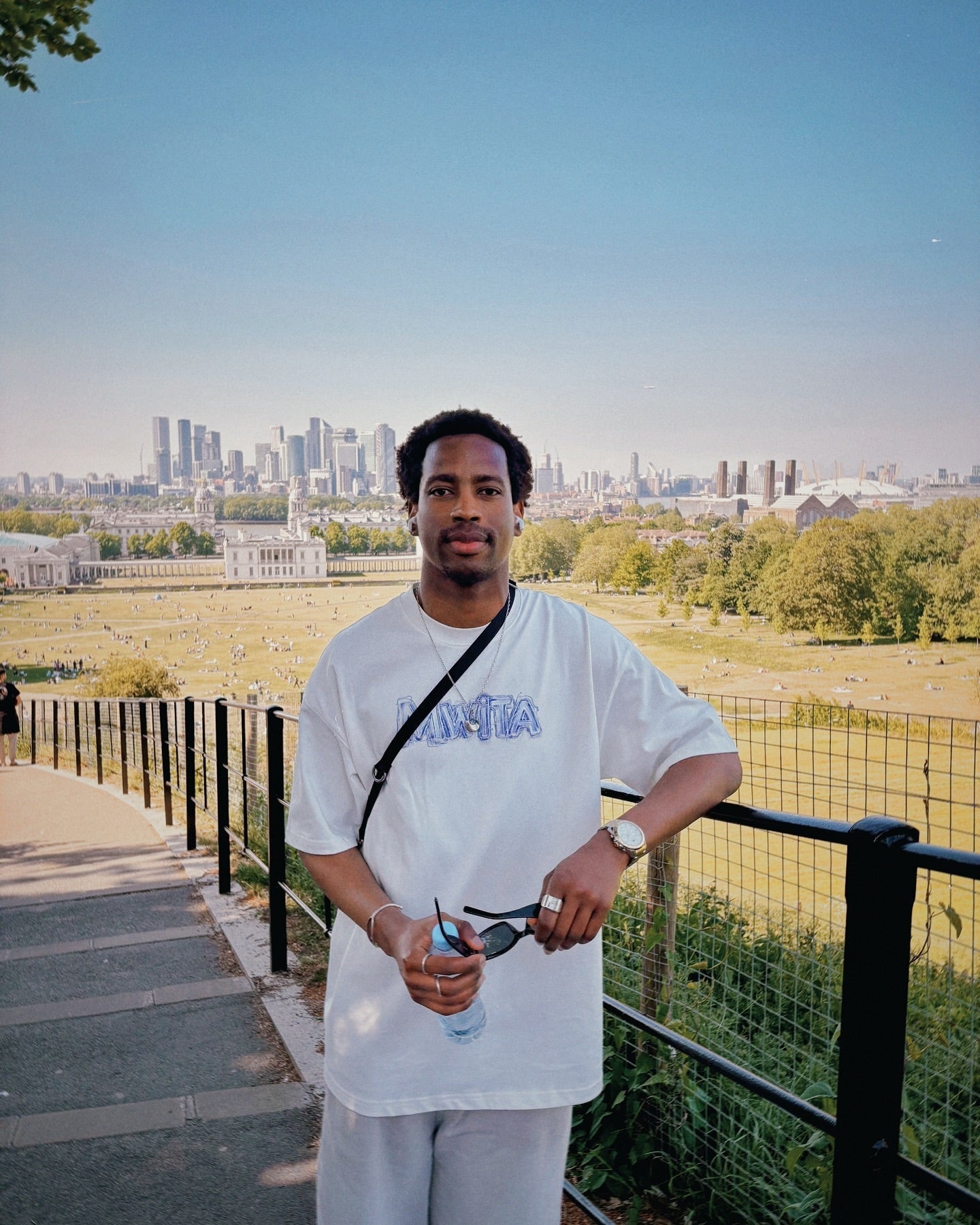 Founder wearing SM Voltage T-shirt