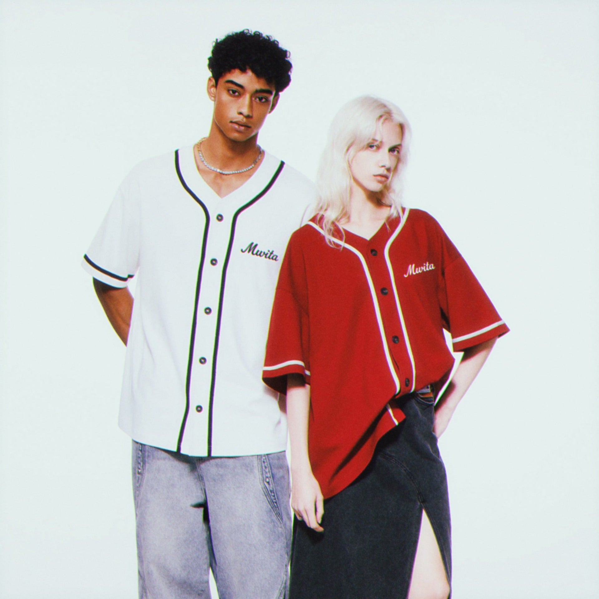 Models wearing SM Dugout Atelier T-shirt.