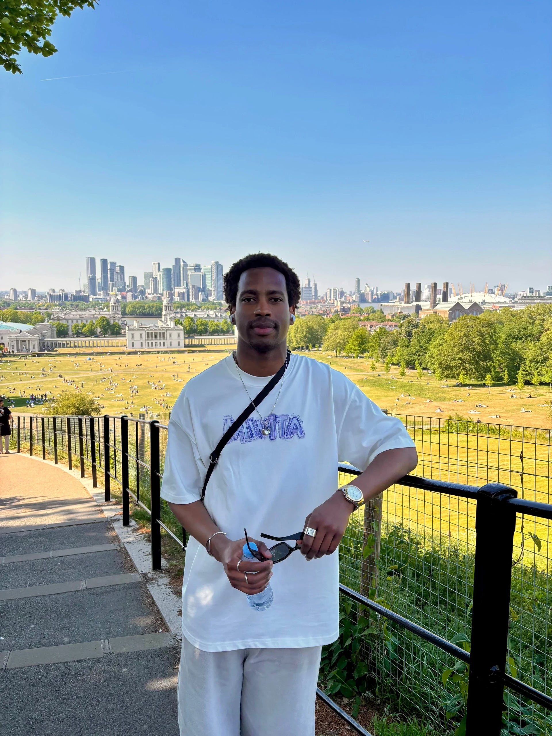 Founder wearing SM Voltage T-shirt