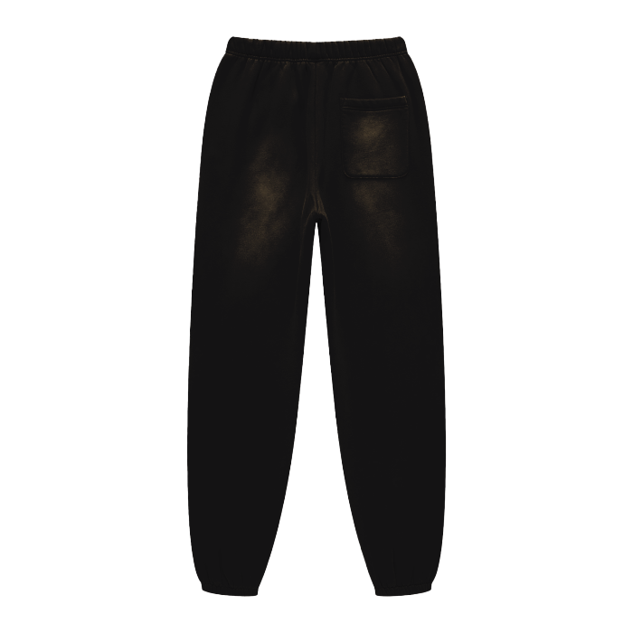 SM Sunfade Fleeced Sweatpants black back