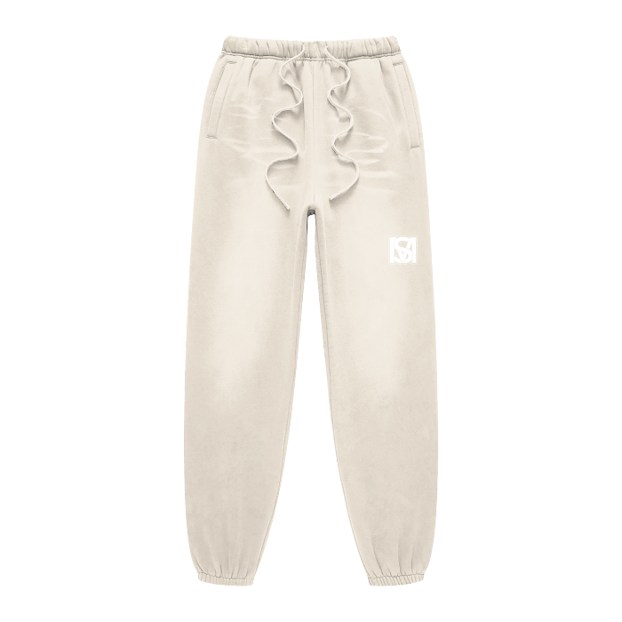 SM Sunfade Fleeced Sweatpants camel front