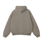 SM Sig. Fleece Hoodie grey coffee back