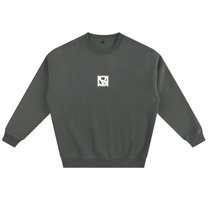 SM Fleece Sweatshirt stone grey front