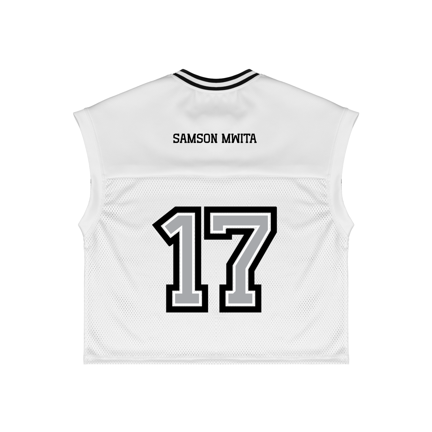 SM Gridiron Tank Top white back