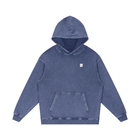SM Sig. Acid Wash Oversized Hoodie Chambray front