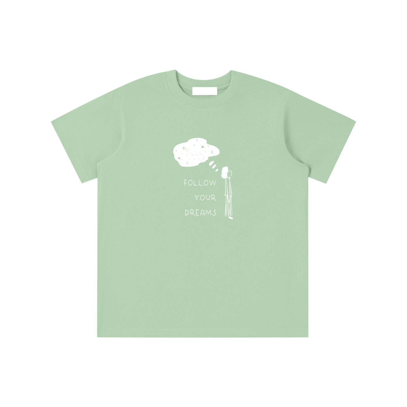 SM Follow Your Dreams Kids T-shirt green front