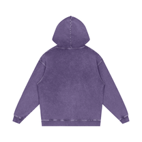 SM Sig. Acid Wash Oversized Hoodie purple back