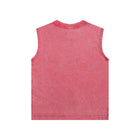 SM Snow Washed Kids Tank Top watermelon red back
