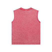 SM Snow Washed Kids Tank Top watermelon red back