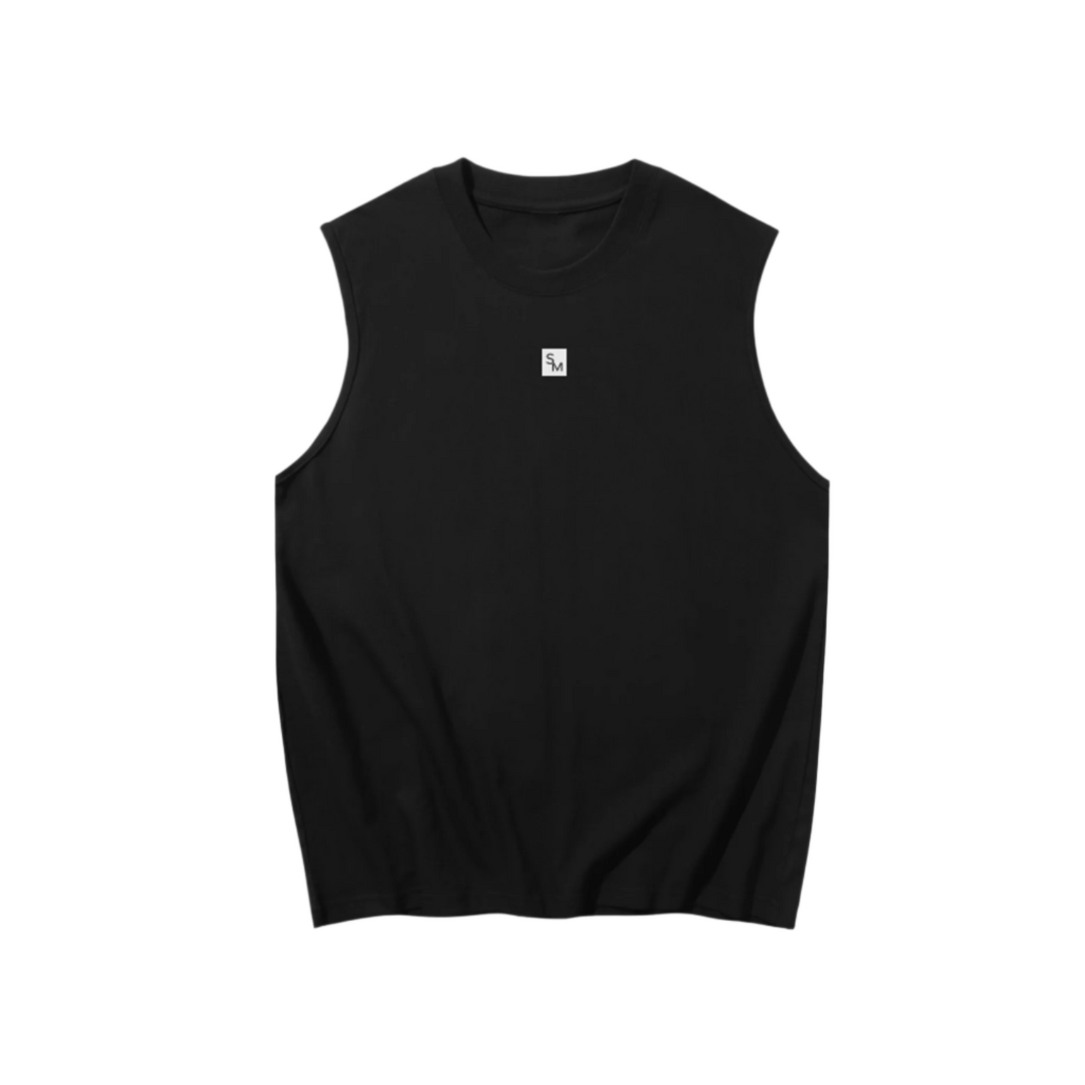 SM Sig. Sleeveless Tank Top black front