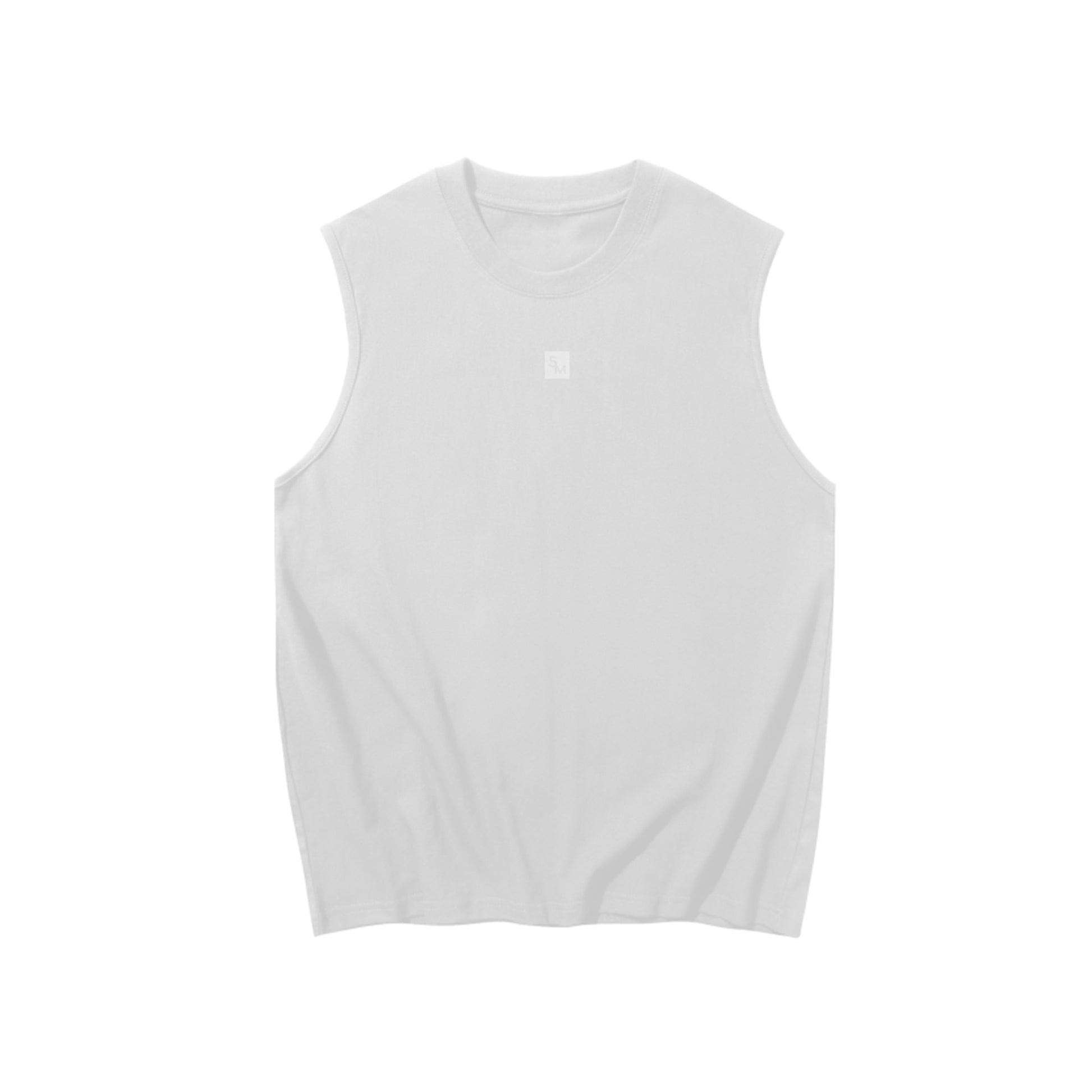 SM Sig. Sleeveless Tank Top off-white front