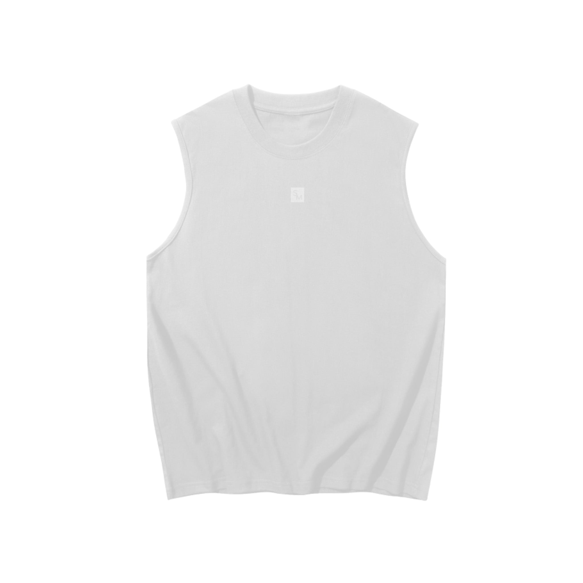 SM Sig. Sleeveless Tank Top off-white front