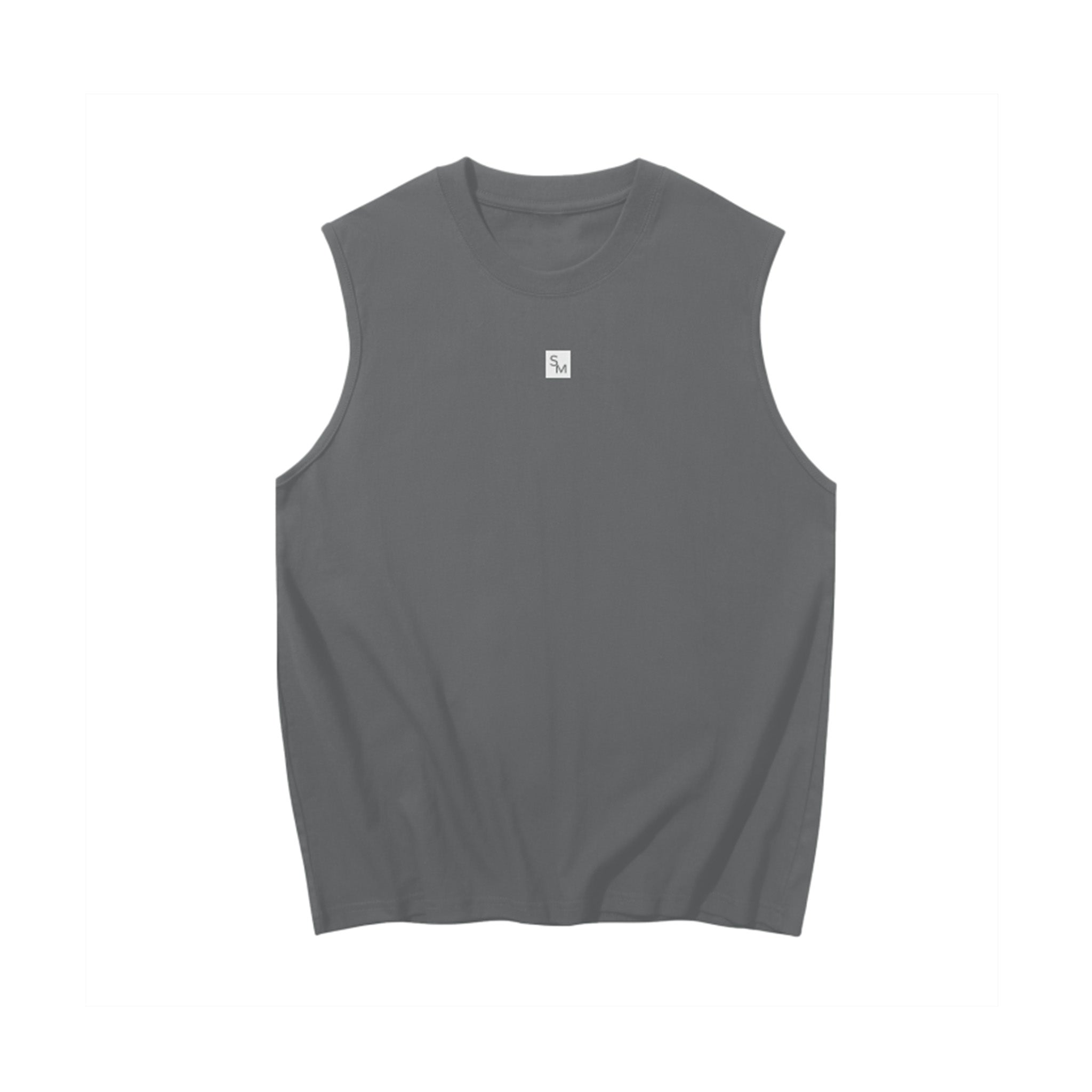 SM Sig. Sleeveless Tank Top grey front