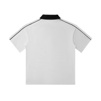 SM Royal Emblem Polo T-shirt black front grey back