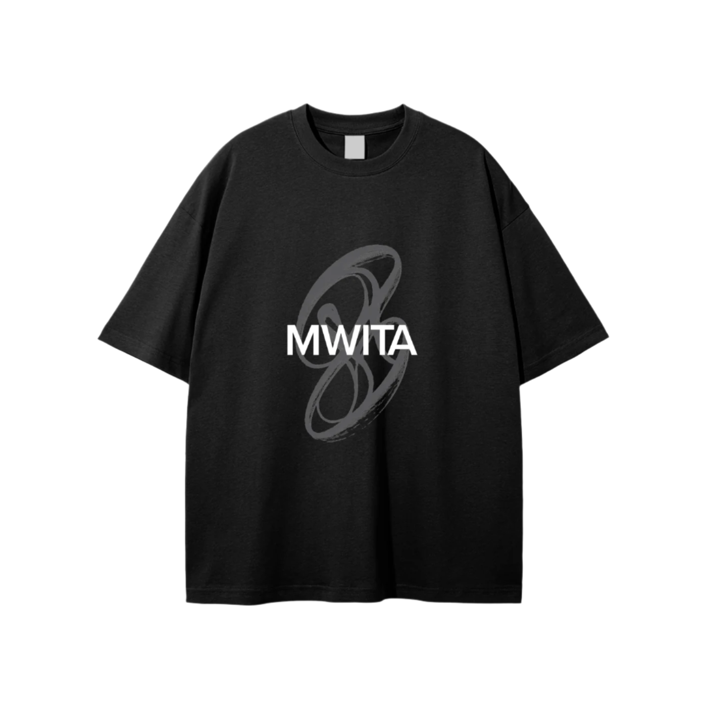 SM Swirl T-shirt black front