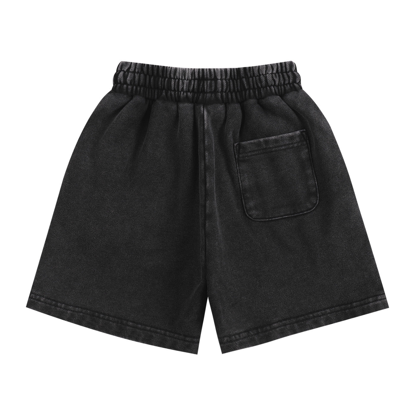 SM Snow Washed Kids Shorts black back