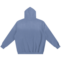 SM Sunfade Fleeced Hoodie denim back