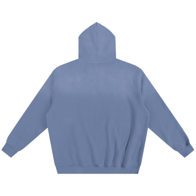 SM Sunfade Fleeced Hoodie denim back
