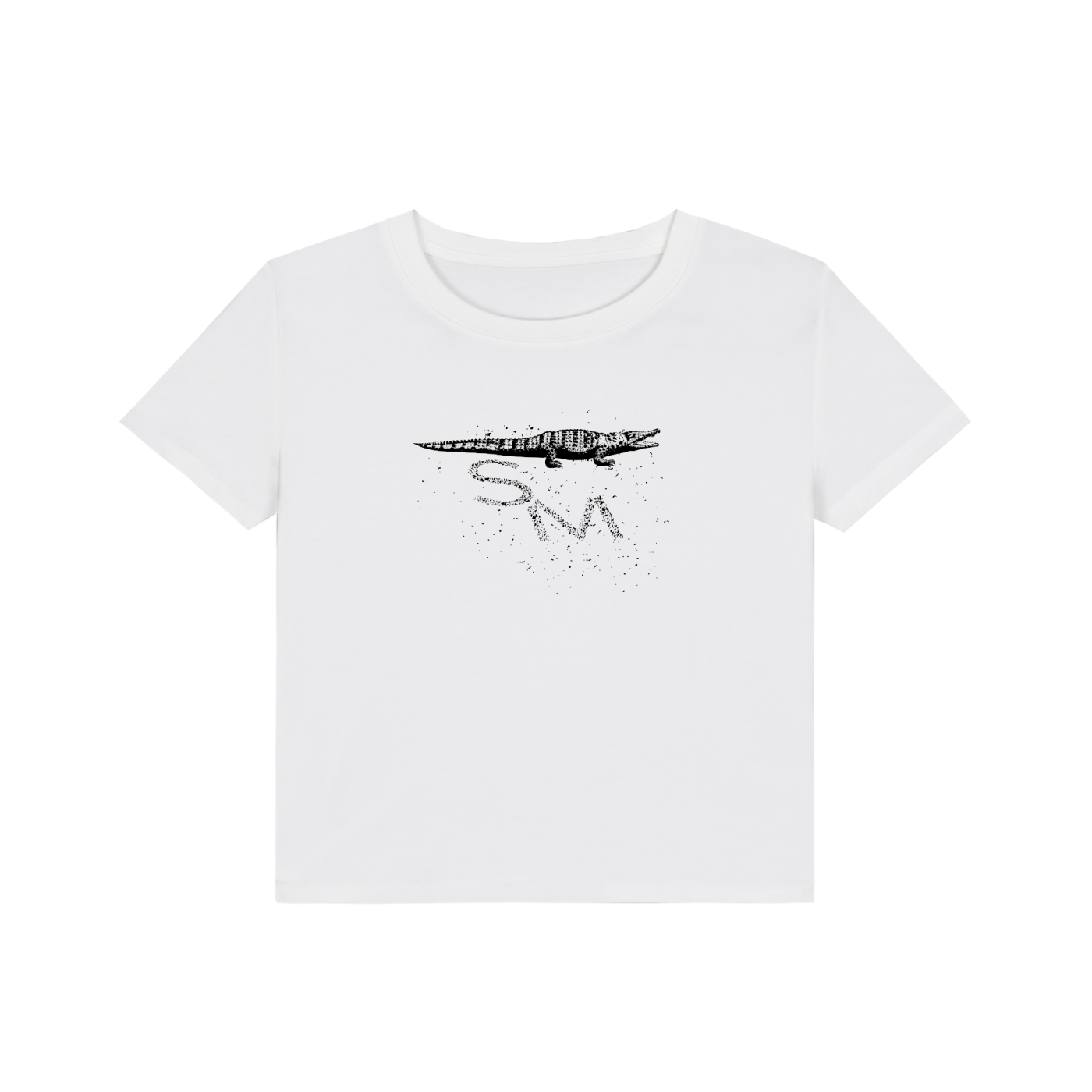 SM Croc T-shirt white front