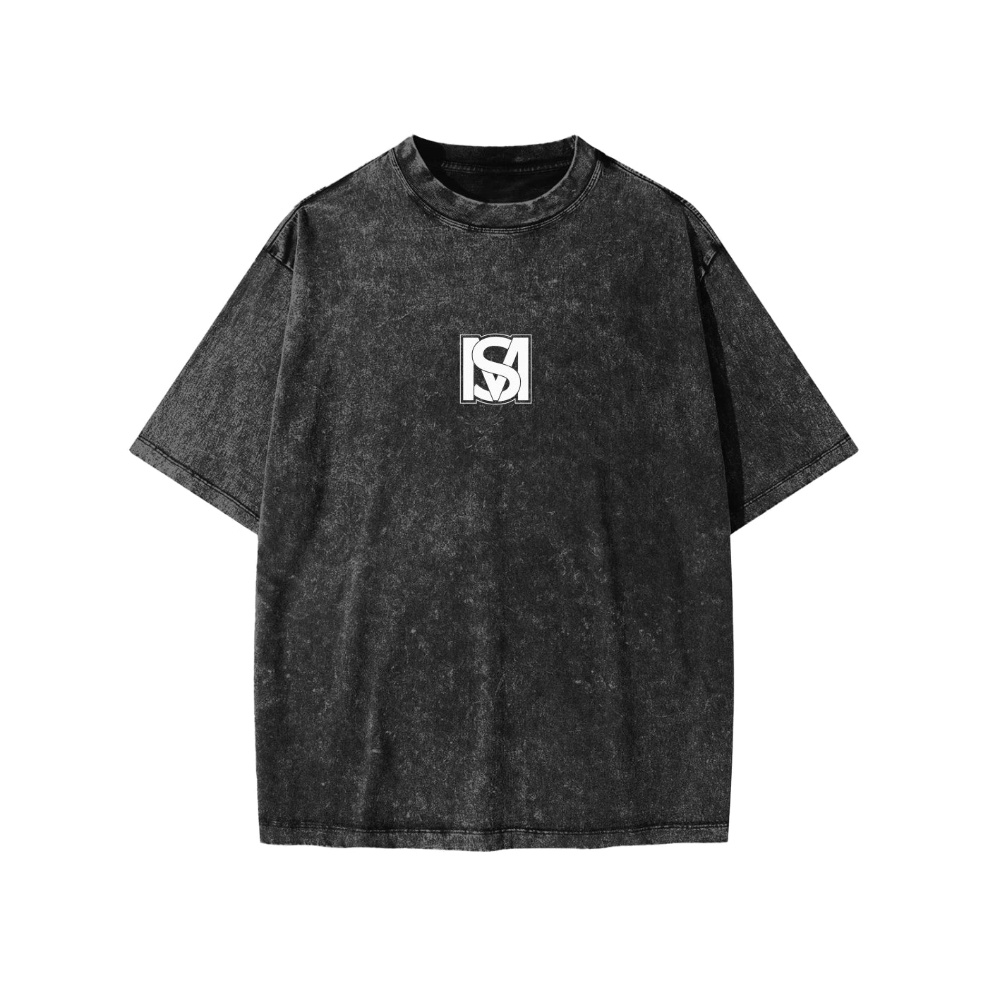 SM Snow Washed Kids T-shirt black front
