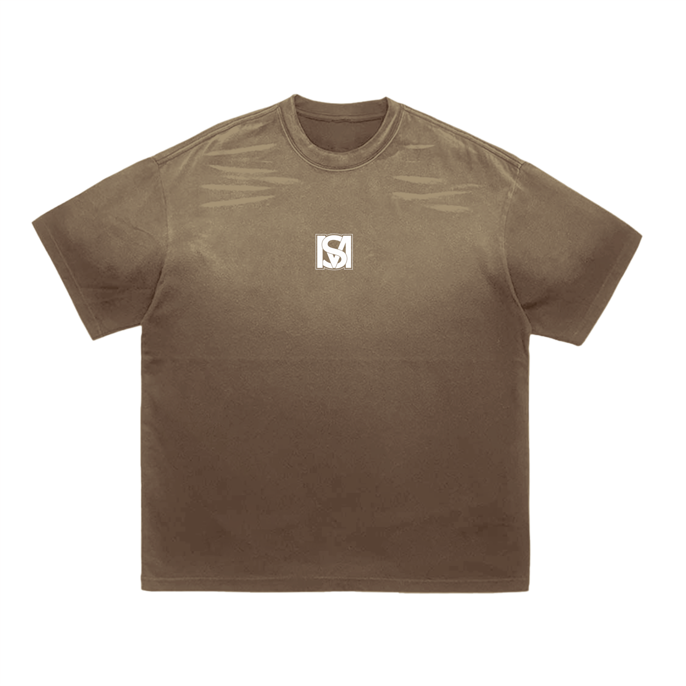 SM Vintage Washed T-Shirt brown front