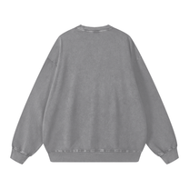 SM Acid Wash Sweatshirt grey back