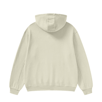 SM Sig. High Neck Fleece Hoodie sand back