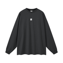 SM Sig. Long Sleeve T-shirt black dark grey front