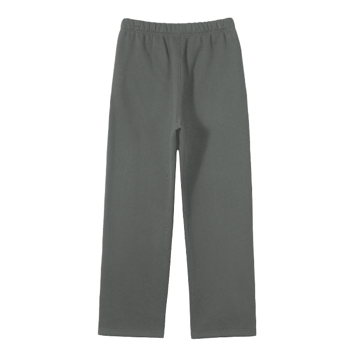 SM Fleece Straight Leg Trousers heather grey back