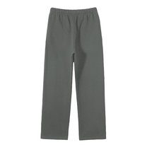 SM Fleece Straight Leg Trousers heather grey back