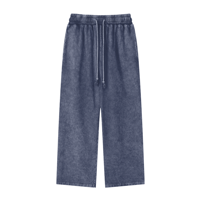 SM Acid Wash Trousers Blue front