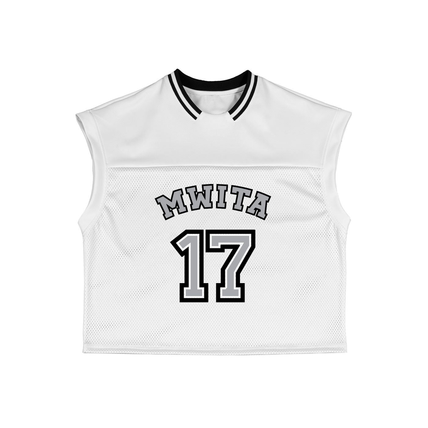 SM Gridiron Tank Top white front