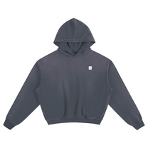 SM Sunfade Boxy Hoodie chambray front