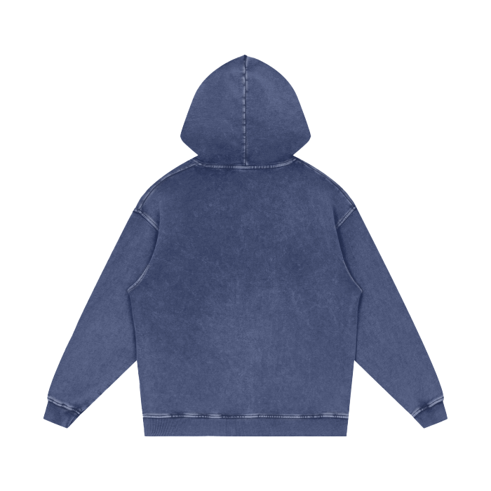 SM Sig. Acid Wash Oversized Hoodie chambray back