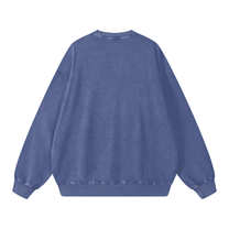 SM Acid Wash Sweatshirt blue back