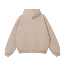 SM Sig. Fleece Hoodie grey apricot back