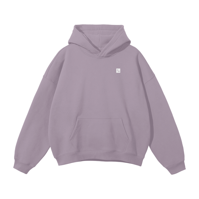 SM Sig. Fleece Hoodie light purple front