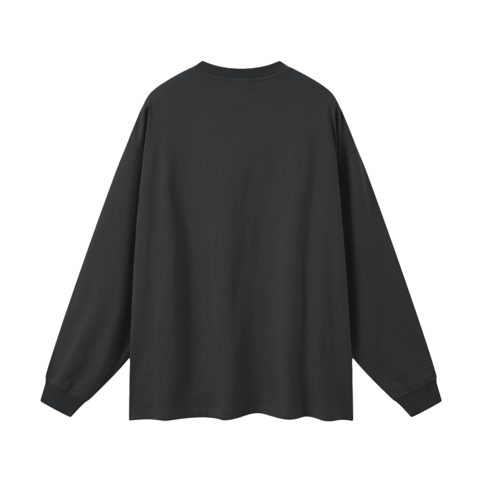 SM Sig. Long Sleeve T-shirt dark grey back
