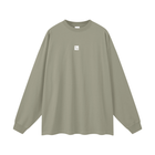 SM Sig. Long Sleeve T-shirt Stone Grey front