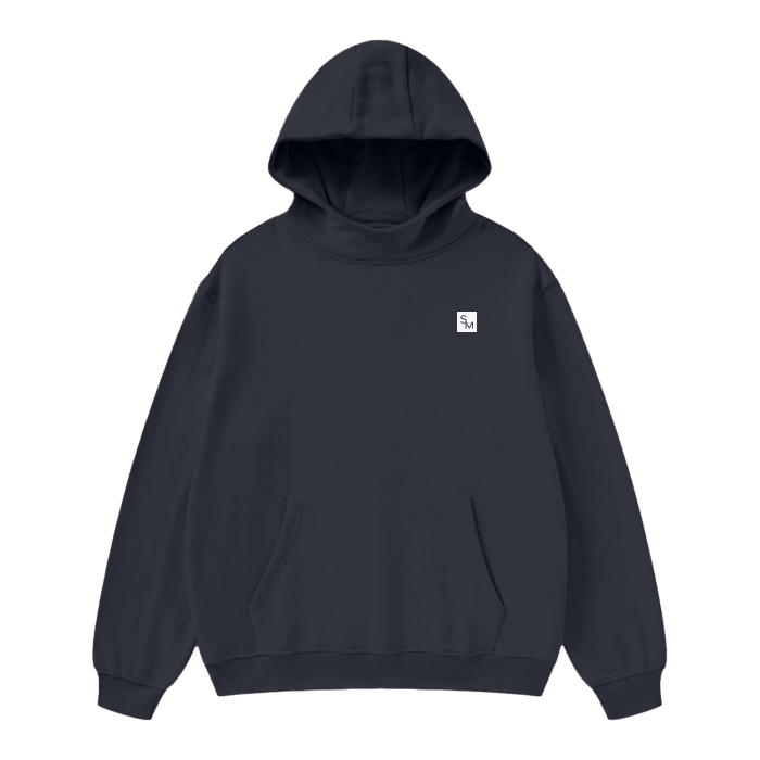 SM Sig. High Neck Fleece Hoodie black