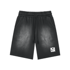 SM Monkey Washed Shorts black front