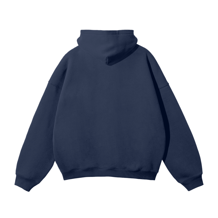 SM Sig. Fleece Hoodie oxford navy back